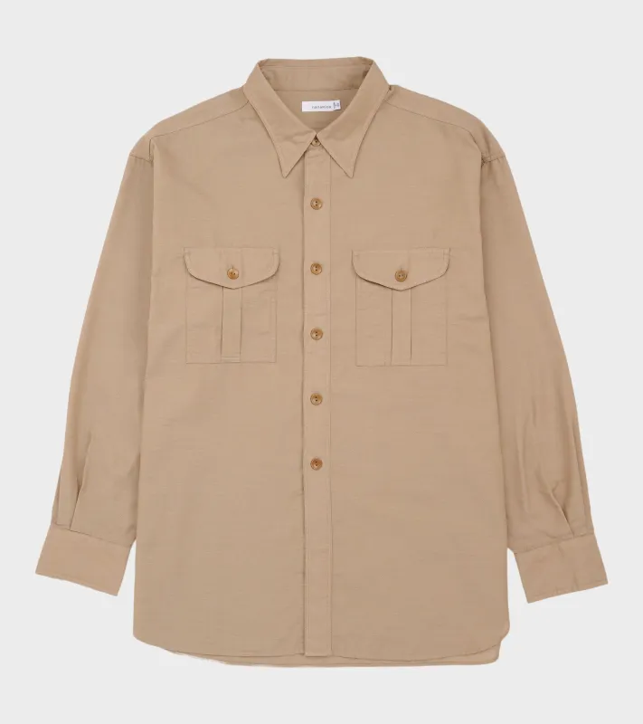 Utility Panama Shirt Beige sold by Dr. Adams