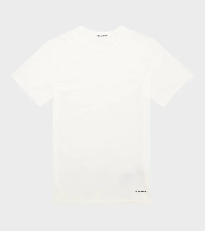 Ultra Light Cotton Crepe T-shirt Optic White made by Jil Sander