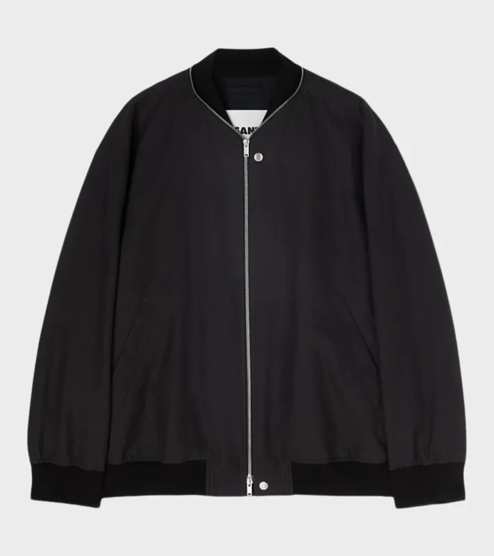 Lightweight Cotton Bomber Jacket Black sold by Dr. Adams