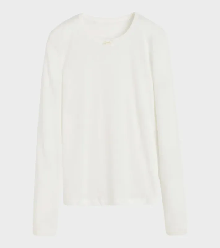Messhu Long Sleeve Pure Ecru made by aiayu