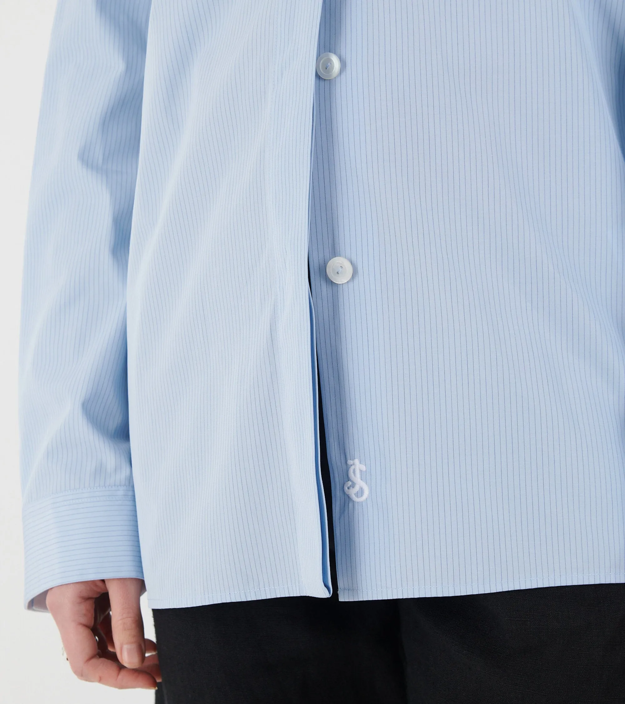 Monday Stripes Shirt Sunny Sky sold by Dr. Adams product image thumbnail 4