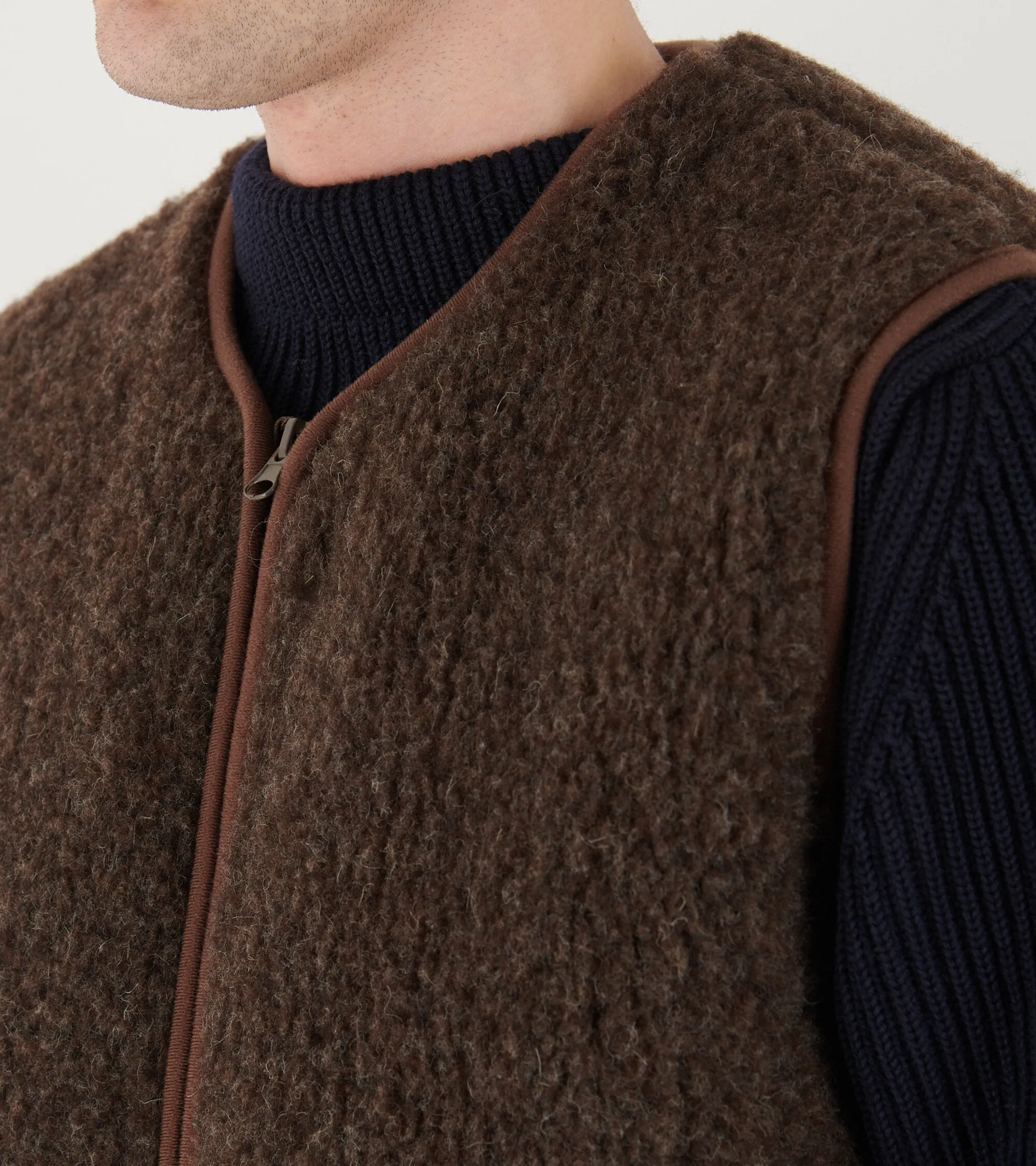 Zip Vest Dark Brown sold by Dr. Adams product image thumbnail 4