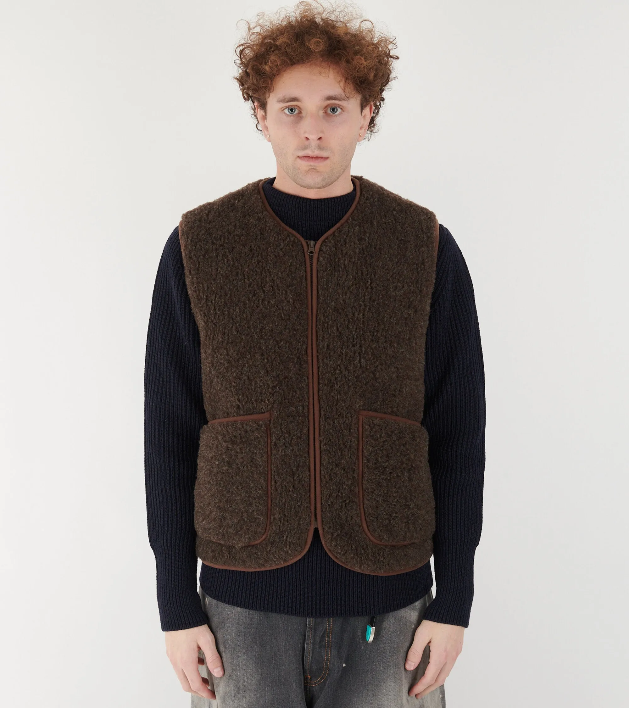 Zip Vest Dark Brown sold by Dr. Adams product image thumbnail 2