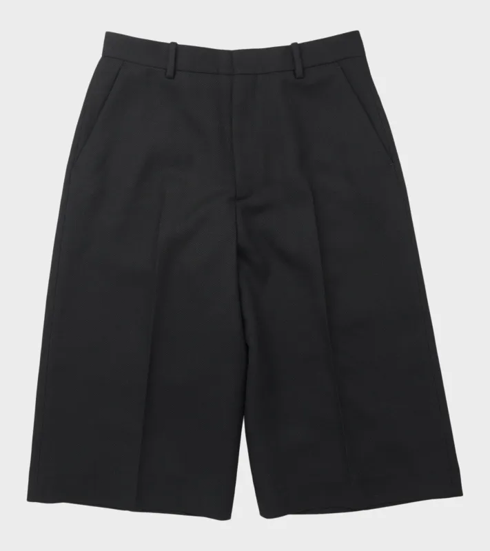 Tailored Wool Shorts Black sold by Dr. Adams