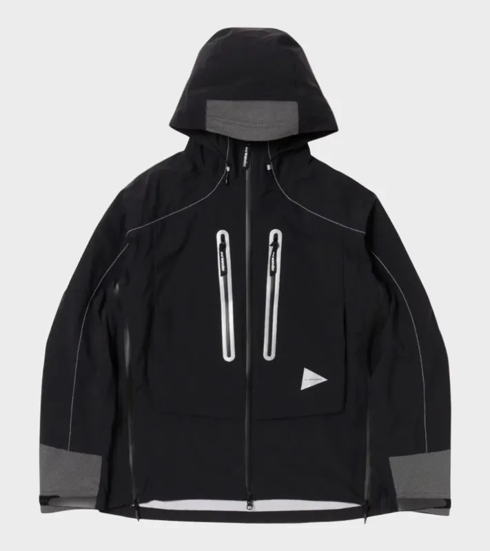 Pertex Shield Rain Jacket Black made by and WANDER