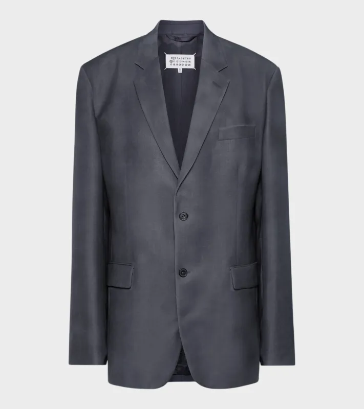 Mohair Wool Suit Jacket Dark Avion made by Maison Margiela