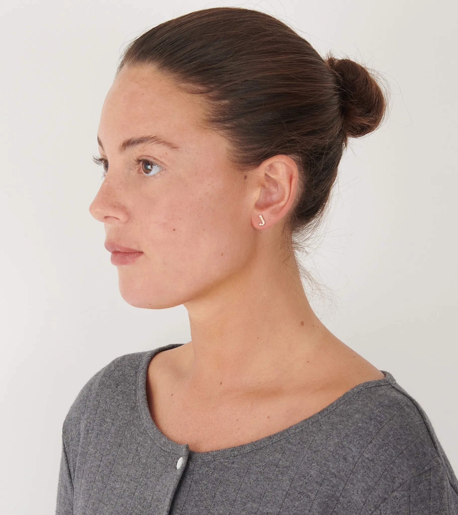 Petite J Earring Gold sold by Dr. Adams product image thumbnail 2