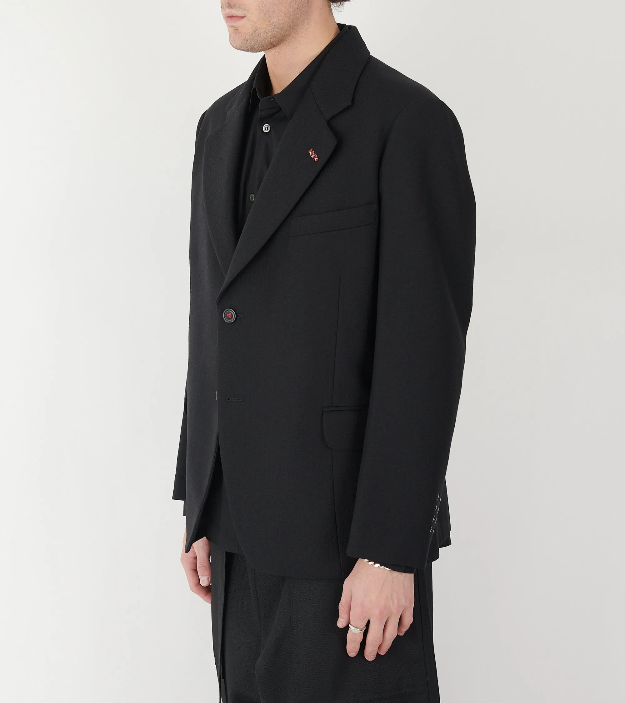 Herringbone Wool Jacket Black sold by Dr. Adams product image thumbnail 4