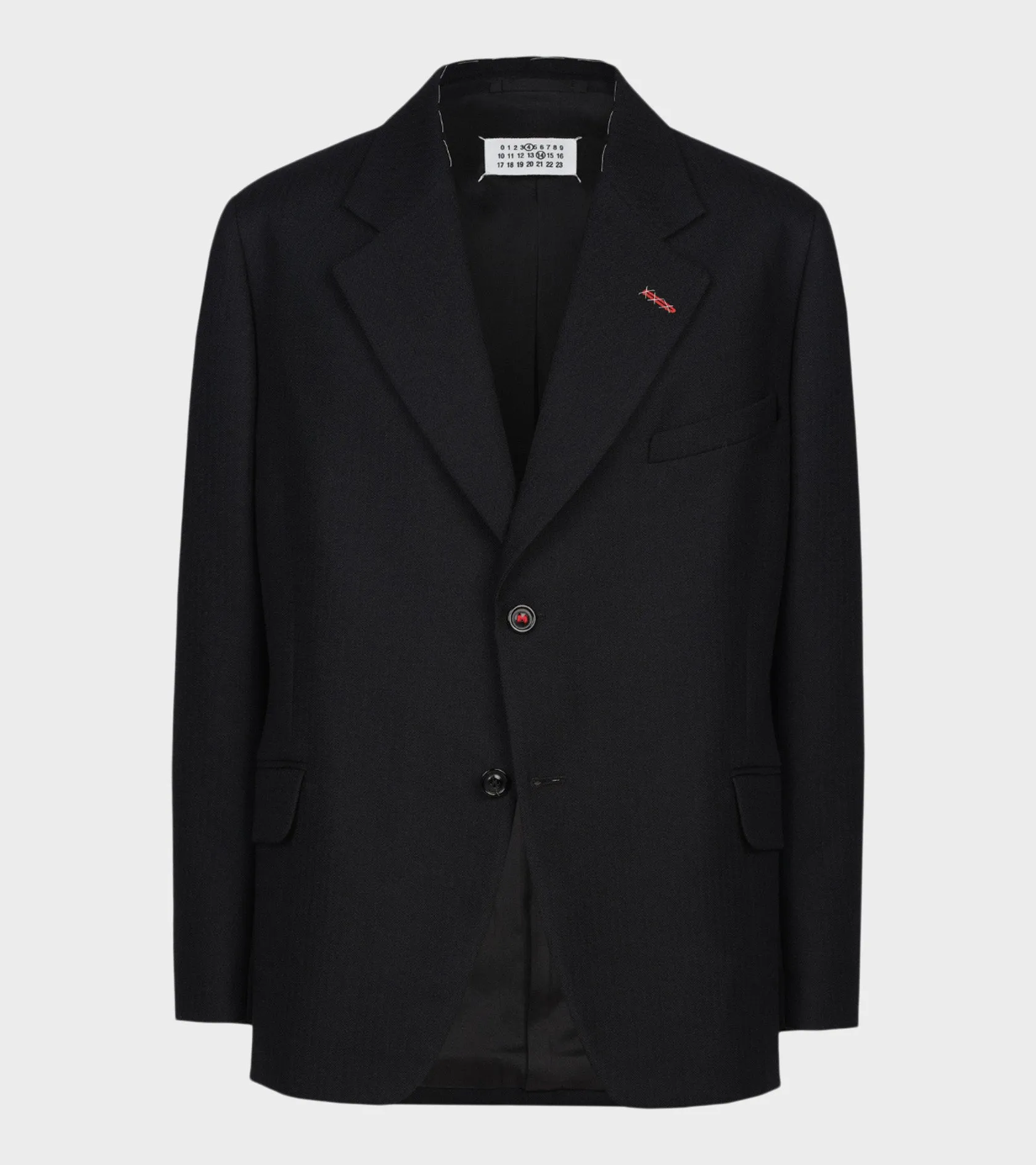 Herringbone Wool Jacket Black sold by Dr. Adams