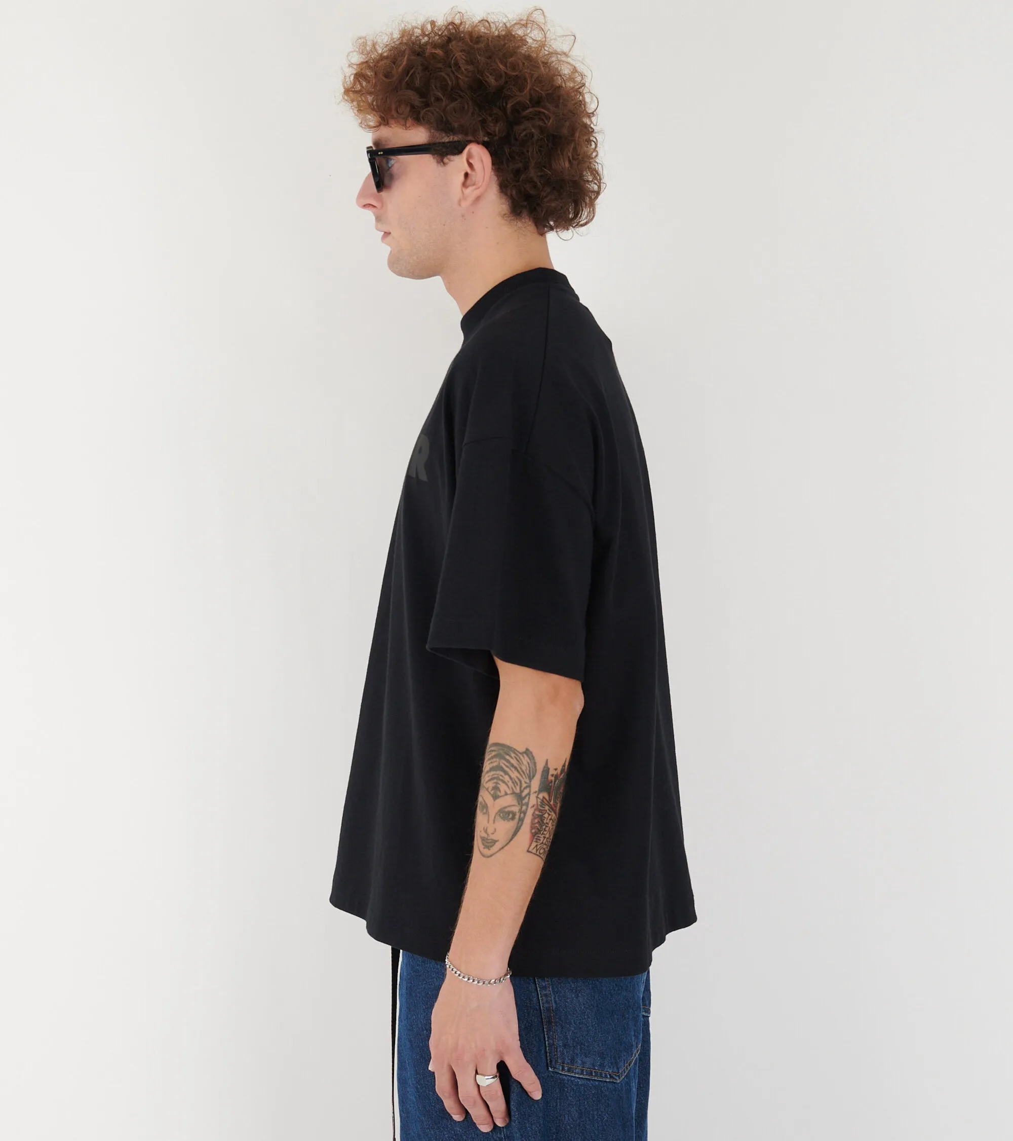Boxy Logo T-shirt Black sold by Dr. Adams product image thumbnail 4