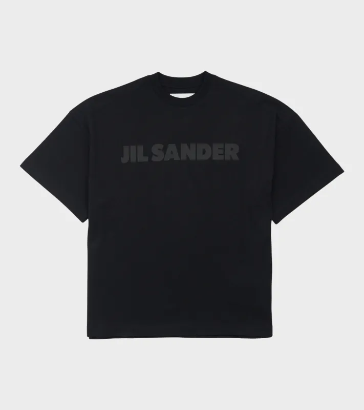 Boxy Logo T-shirt Black made by Jil Sander