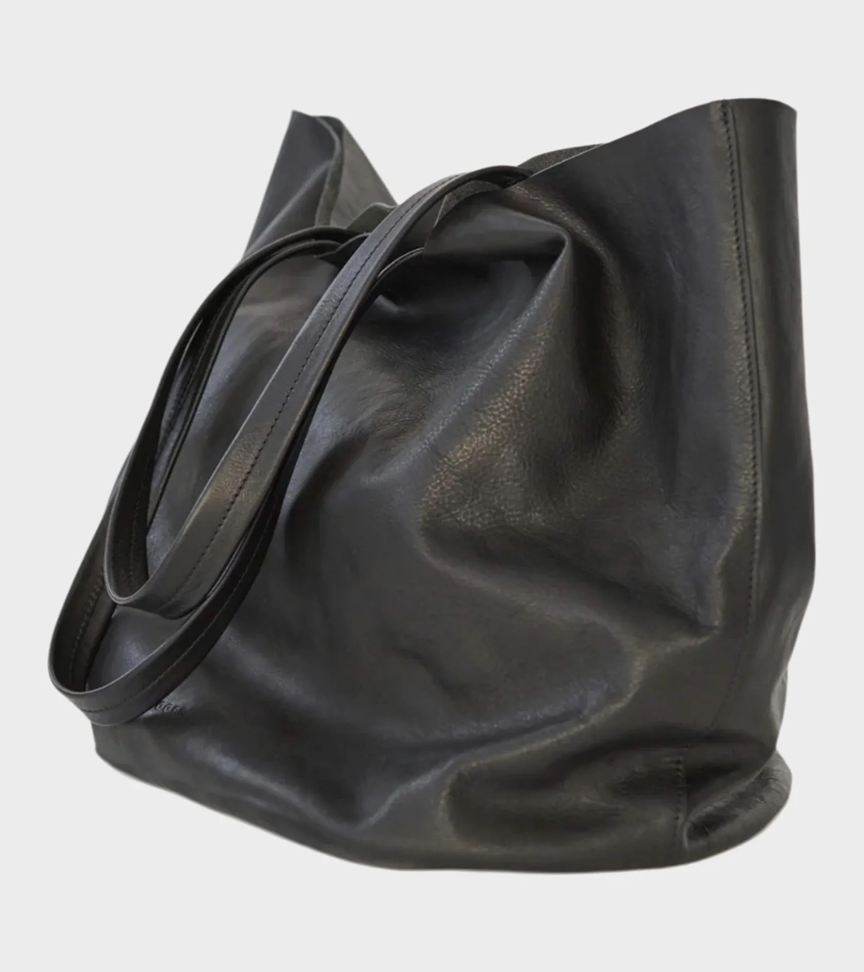 Full Grain Leather Tote Bag Black sold by Dr. Adams product image thumbnail 3