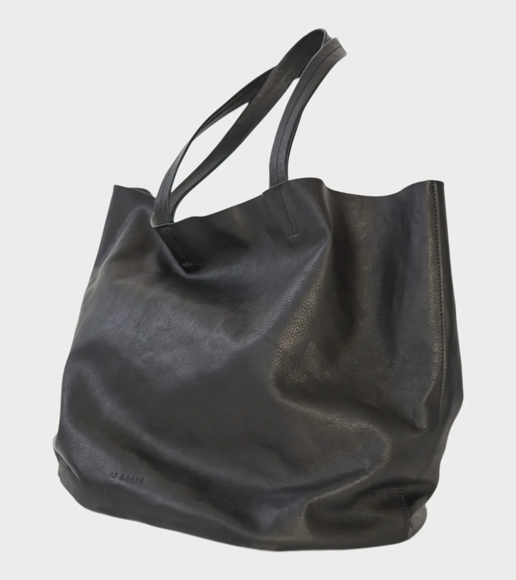 Full Grain Leather Tote Bag Black sold by Dr. Adams