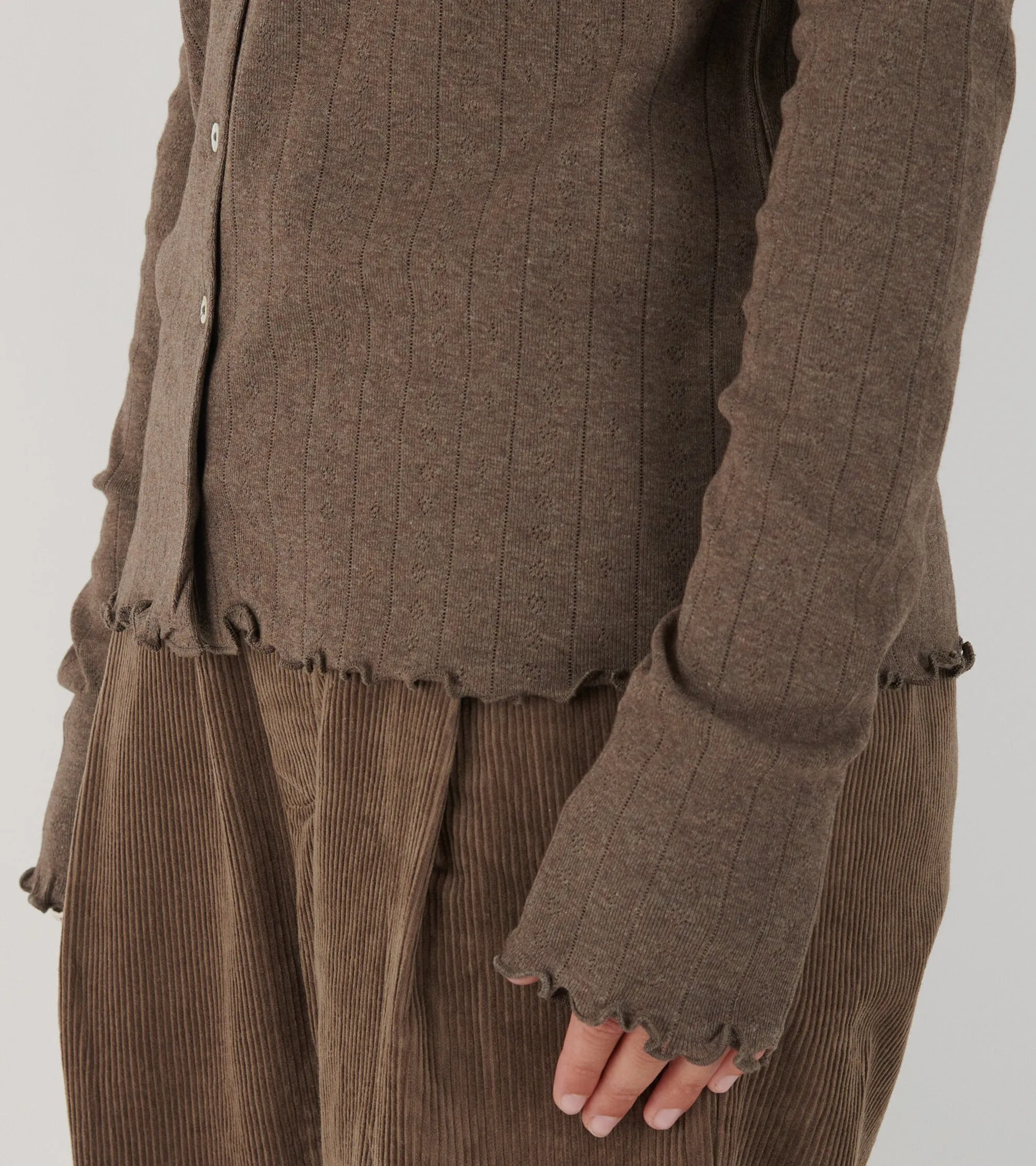 Edie Cardigan Brown Melange sold by Dr. Adams product image thumbnail 4