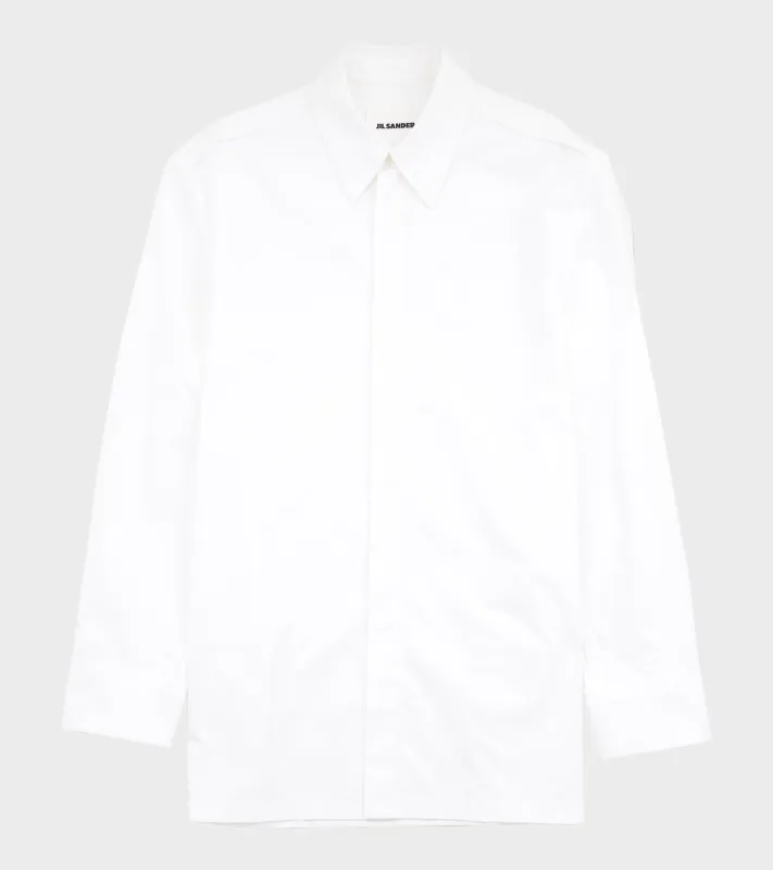 Heavy Organic Poplin Shirt White sold by Dr. Adams