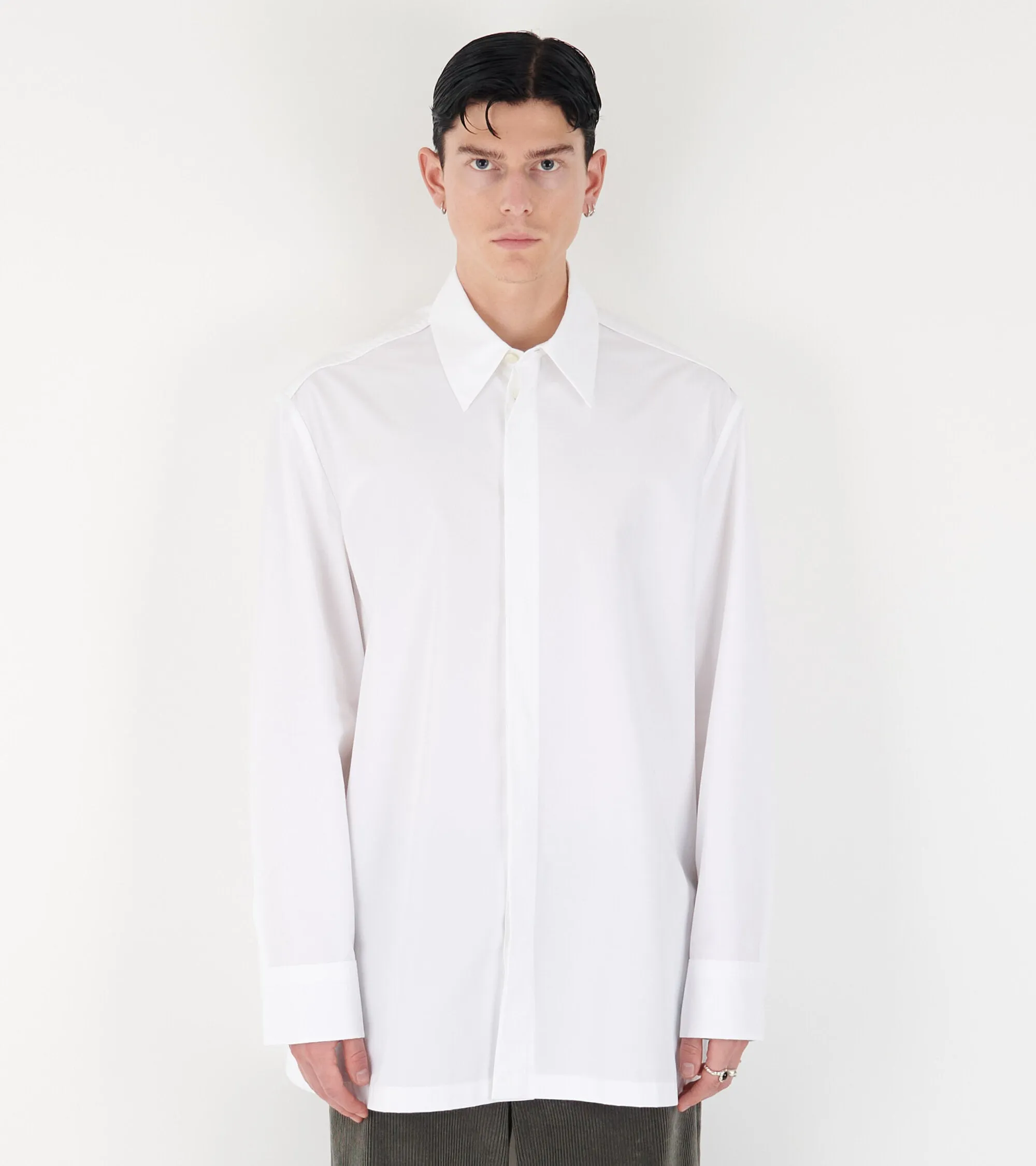 Heavy Organic Poplin Shirt White sold by Dr. Adams product image thumbnail 2