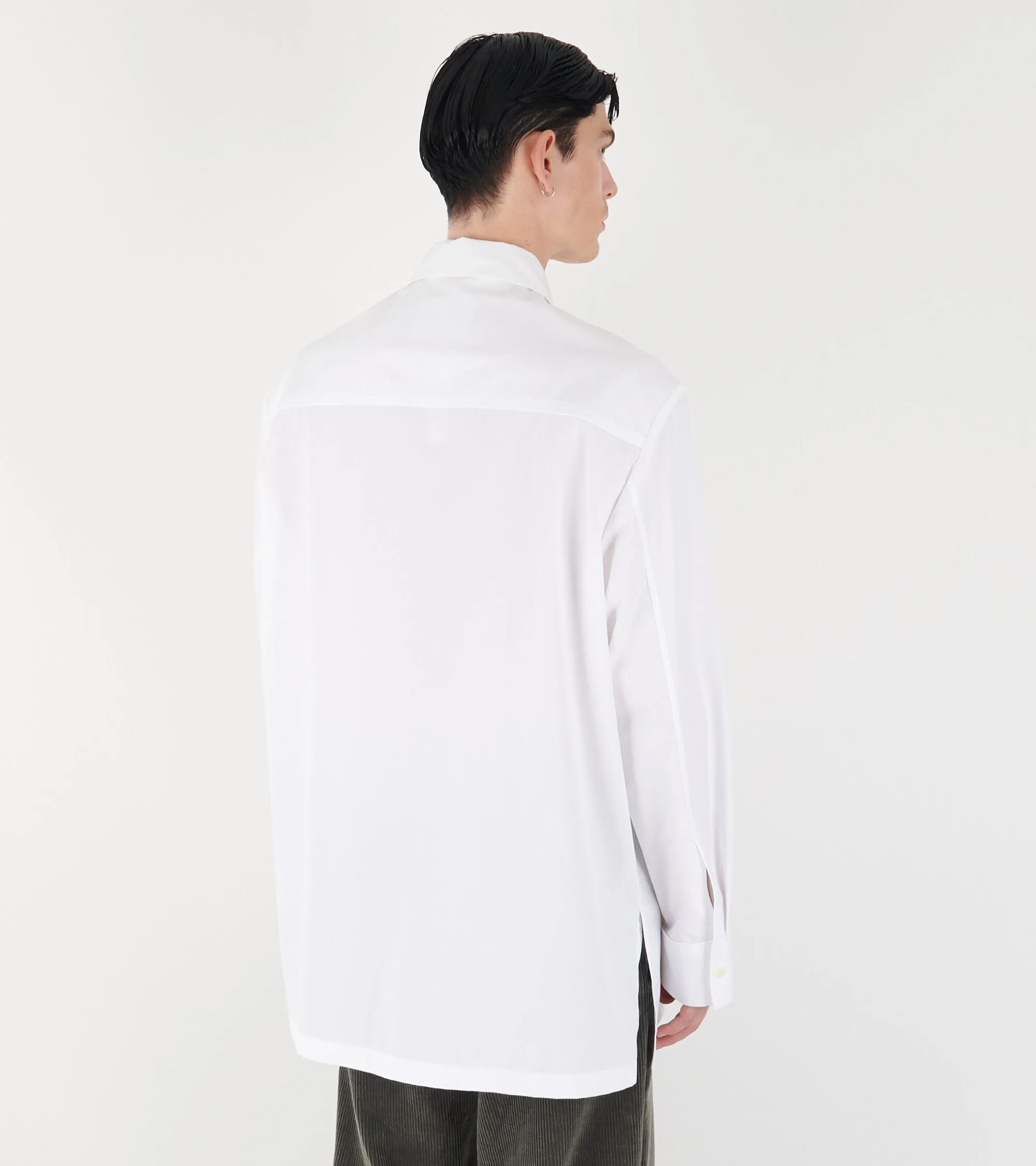 Heavy Organic Poplin Shirt White sold by Dr. Adams product image thumbnail 5
