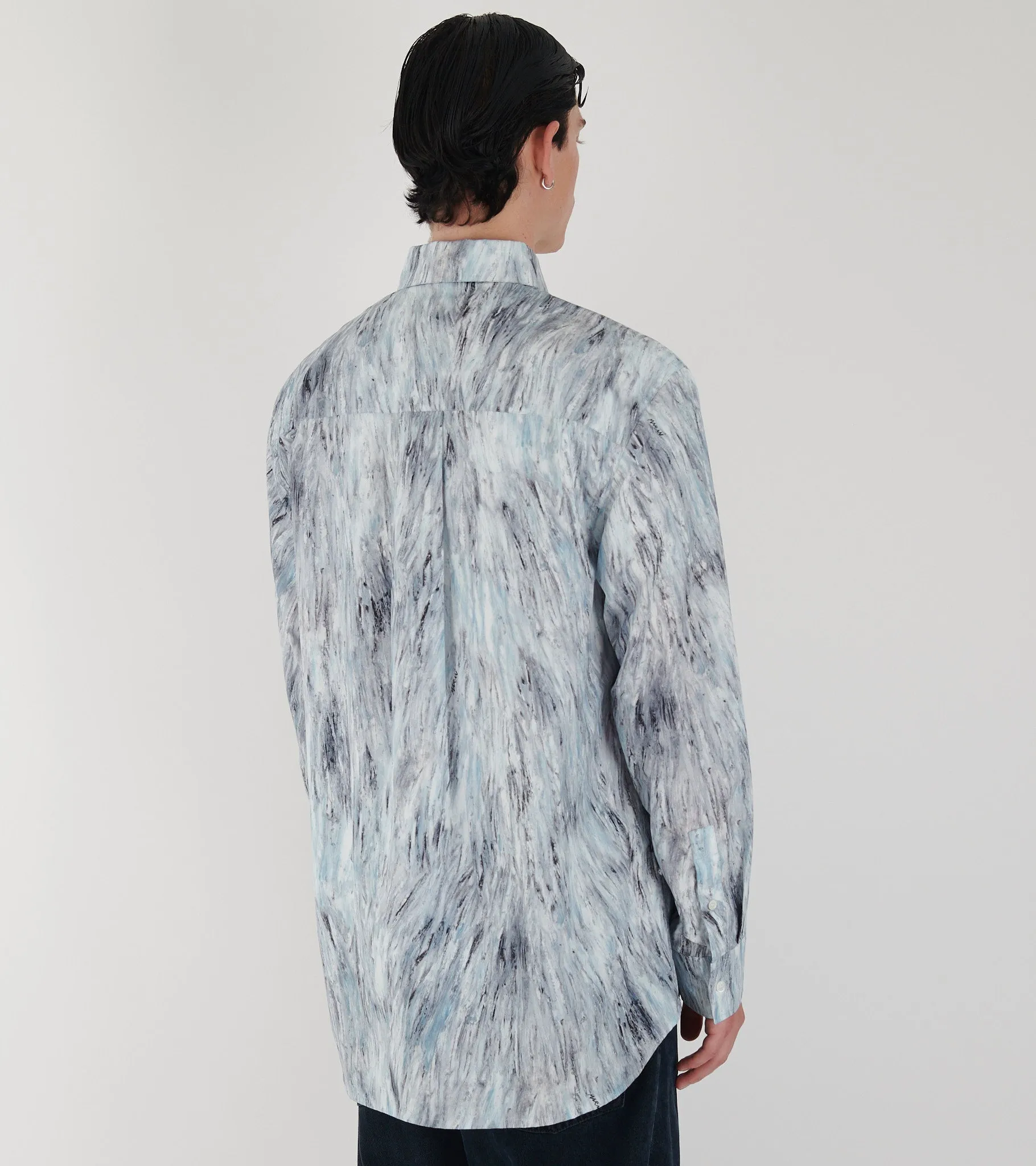 Fuzzy Crayon Poplin Shirt Frost sold by Dr. Adams product image thumbnail 5