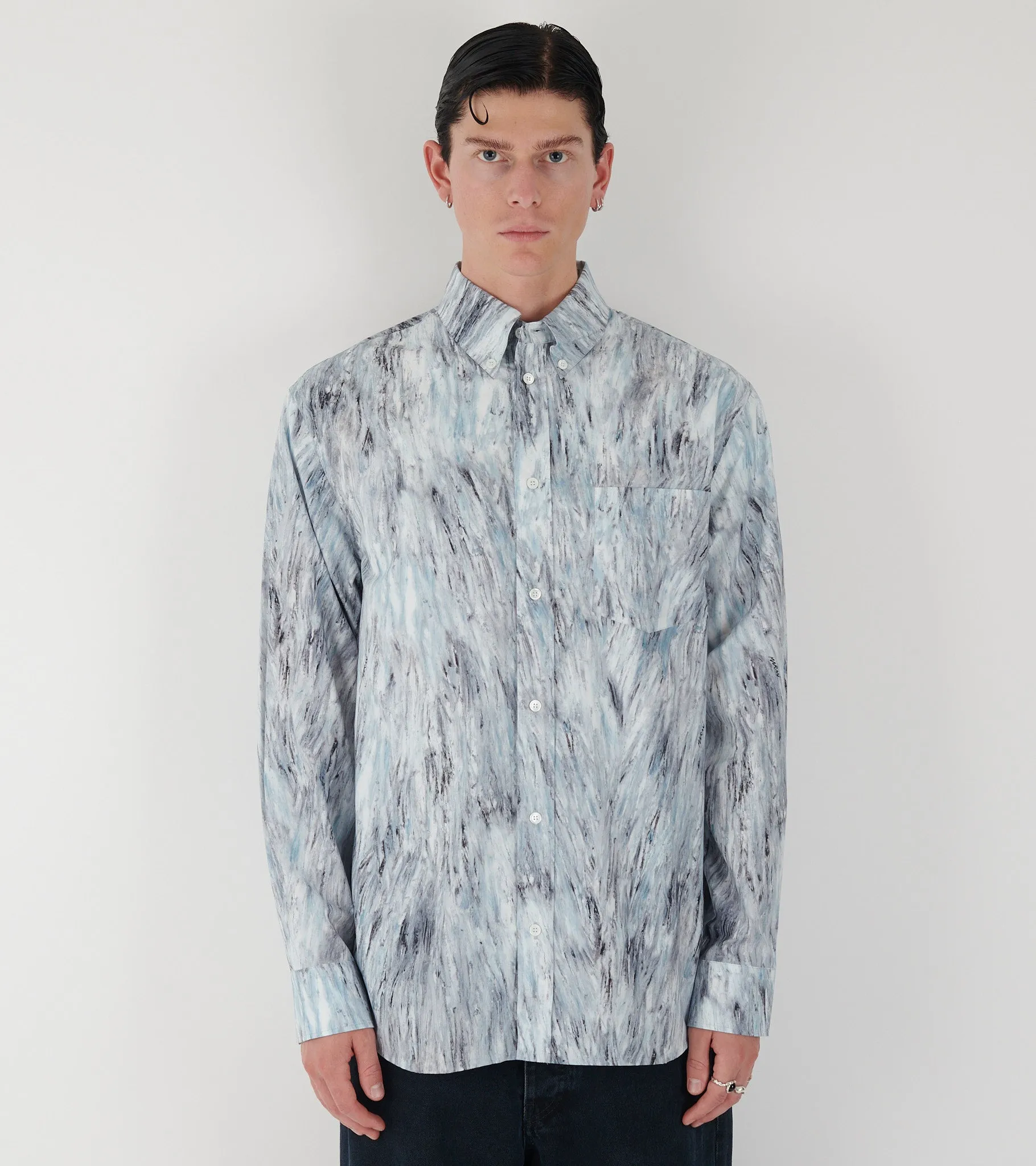 Fuzzy Crayon Poplin Shirt Frost sold by Dr. Adams product image thumbnail 2