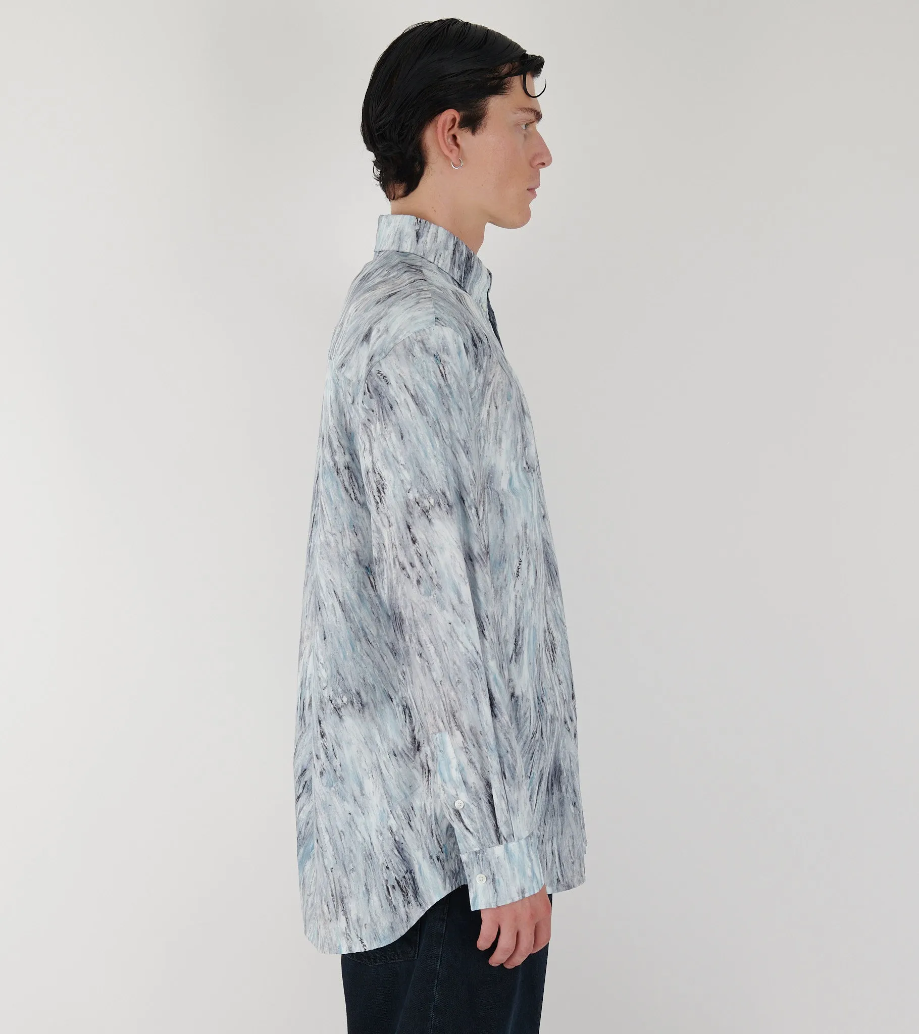 Fuzzy Crayon Poplin Shirt Frost sold by Dr. Adams product image thumbnail 3
