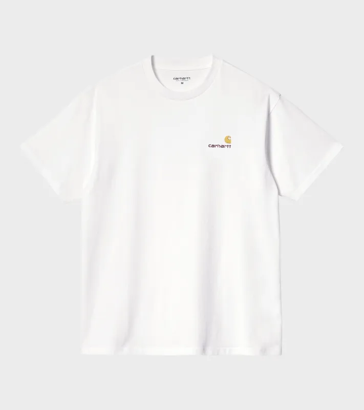 S/S American Script T-shirt White sold by Dr. Adams
