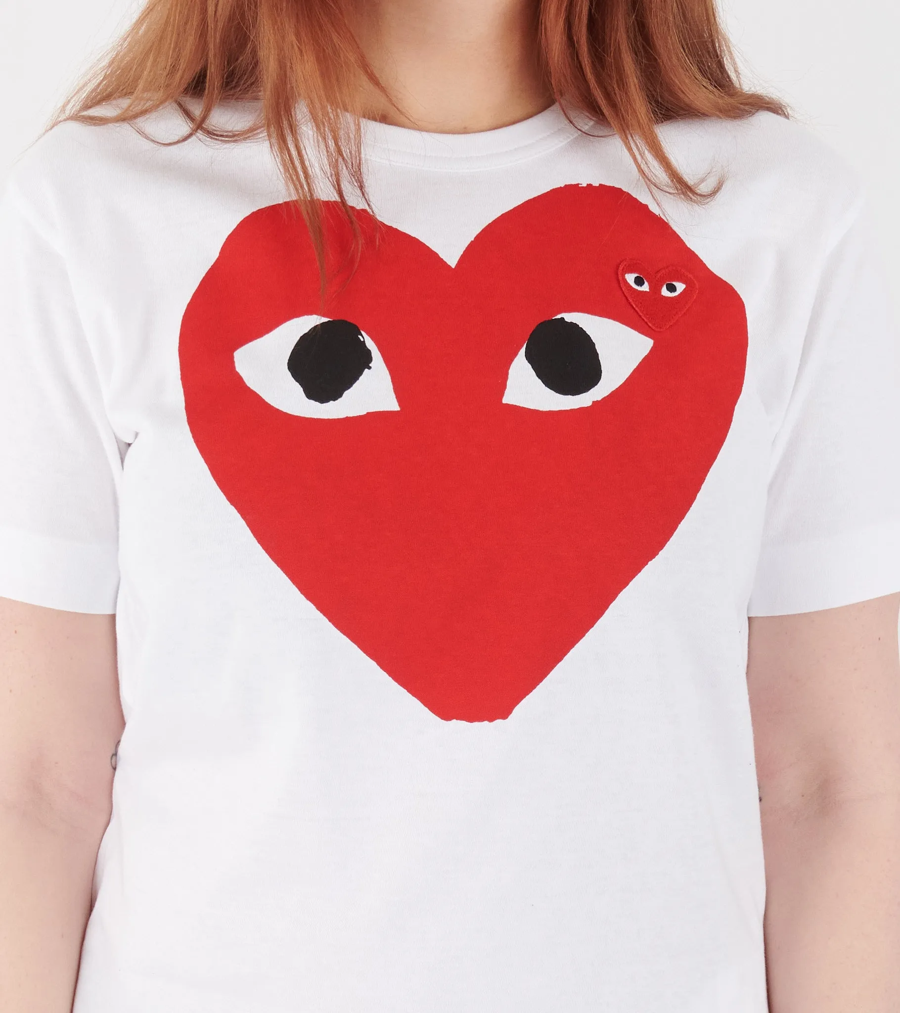 U Big Red Heart T-shirt White sold by Dr. Adams product image thumbnail 5