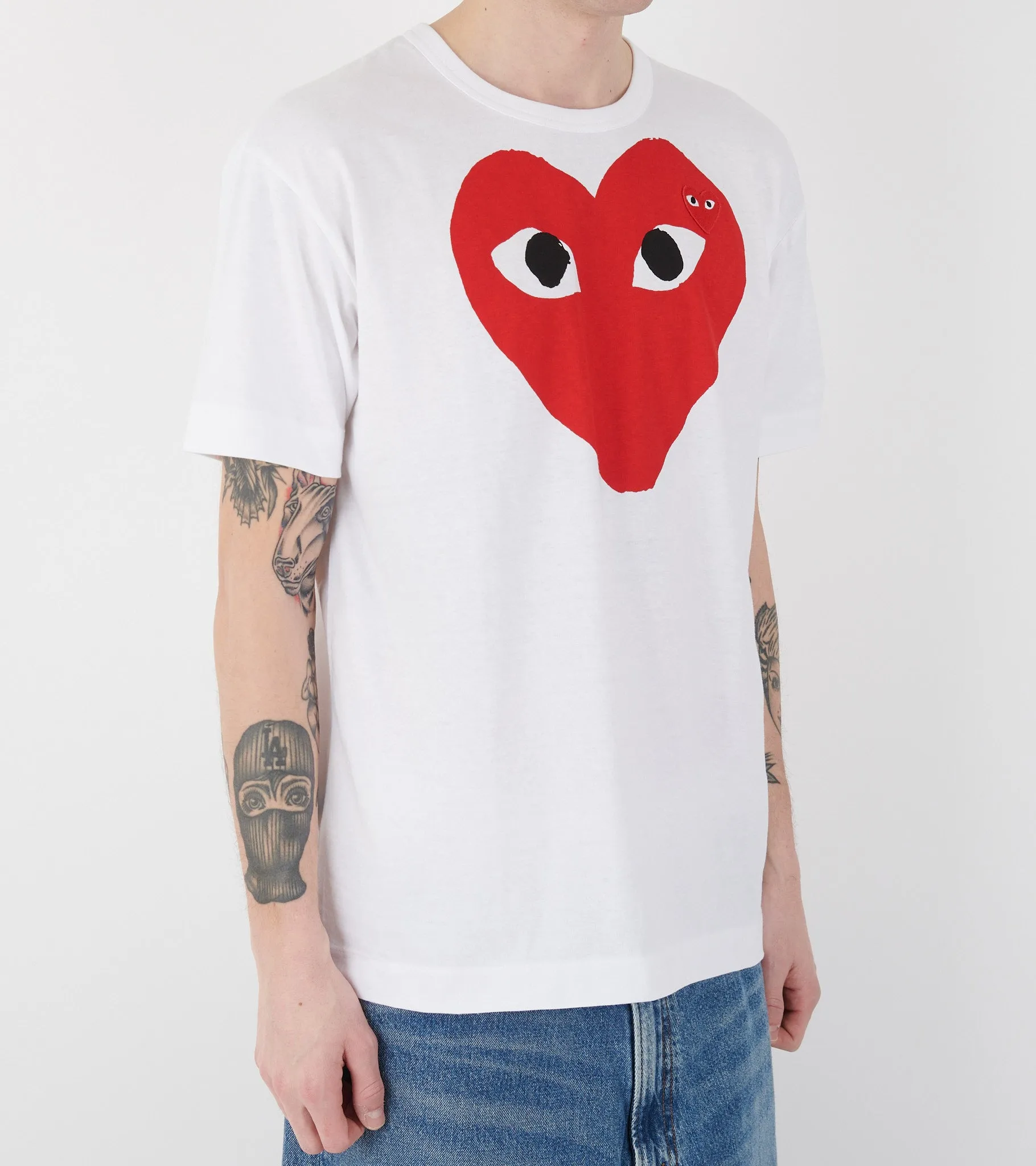 U Big Red Heart T-shirt White sold by Dr. Adams product image thumbnail 4