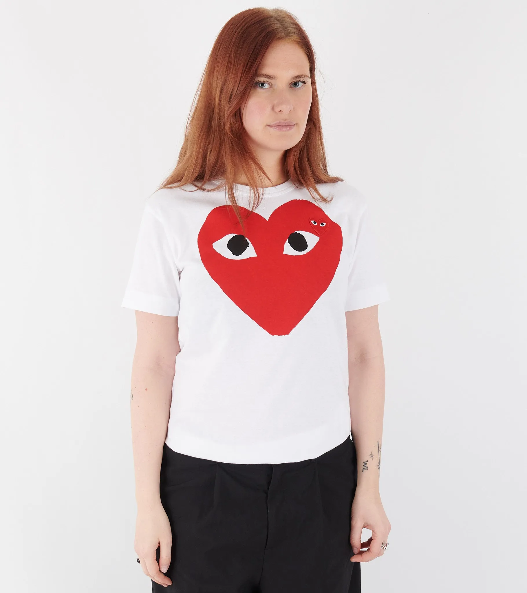 U Big Red Heart T-shirt White sold by Dr. Adams product image thumbnail 2