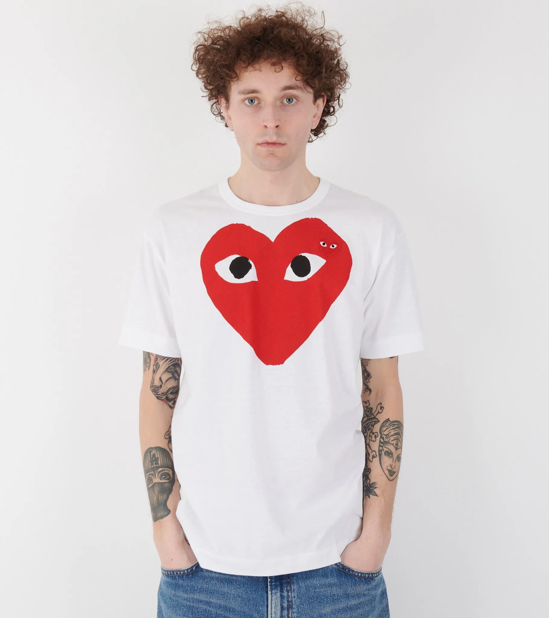 U Big Red Heart T-shirt White sold by Dr. Adams product image thumbnail 3