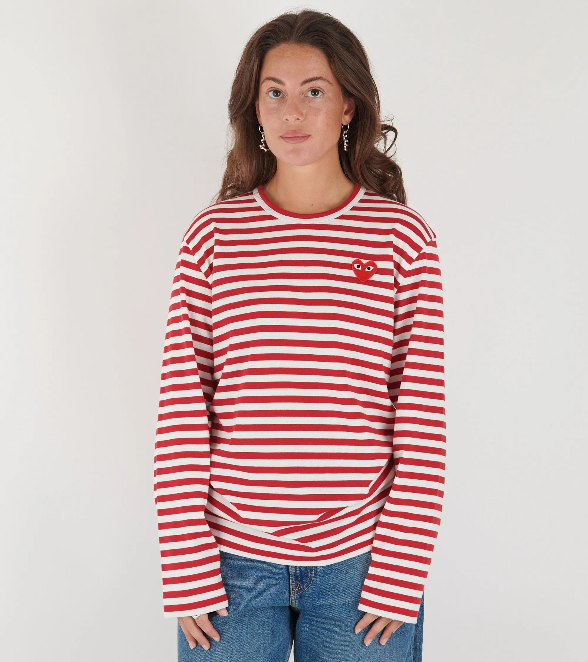 U Striped LS T-shirt Red sold by Dr. Adams product image thumbnail 2