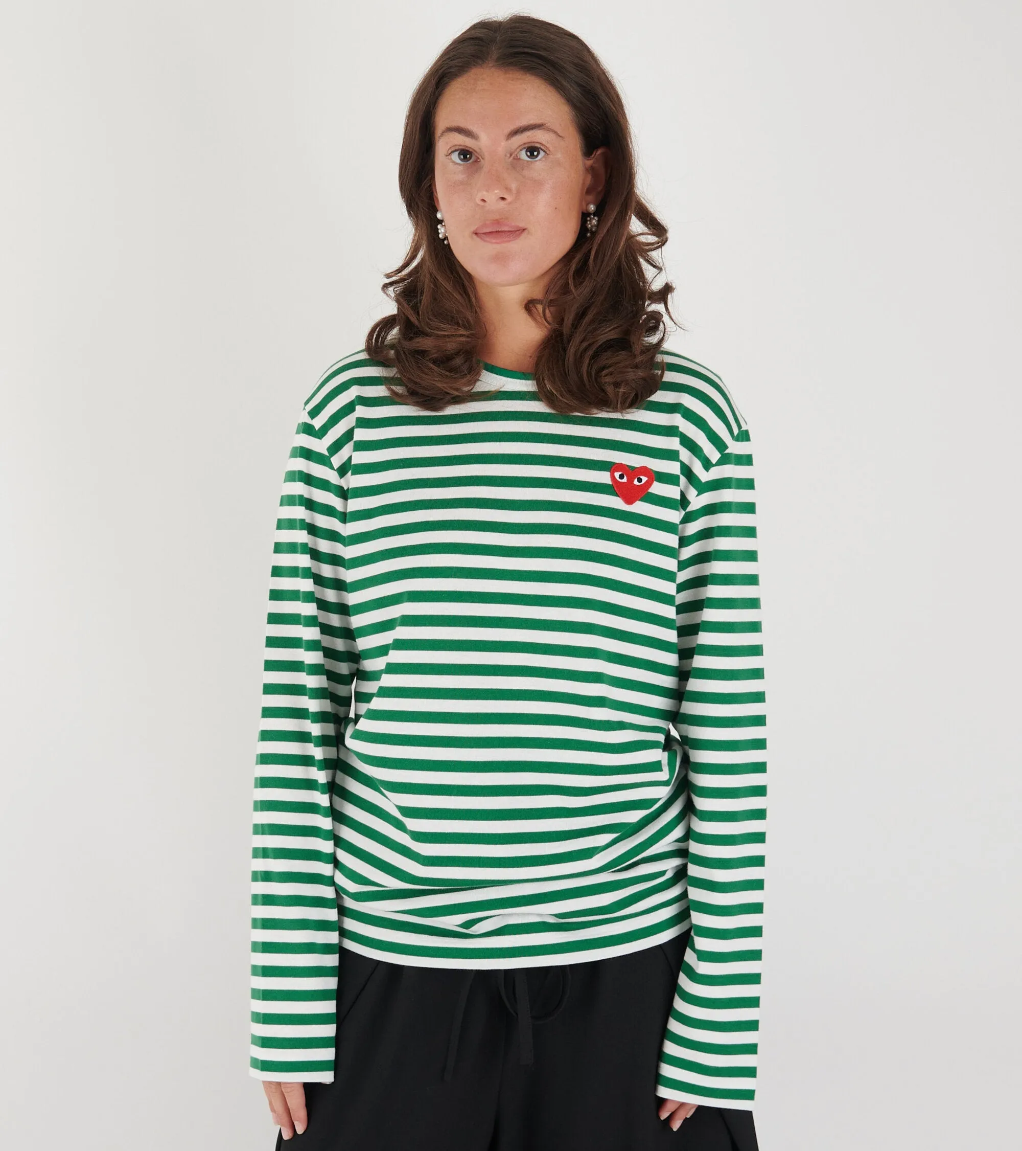 U Striped LS T-shirt Green sold by Dr. Adams product image thumbnail 2