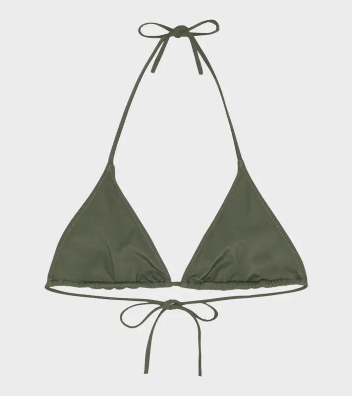 Triangle Bikini Top Army sold by Dr. Adams