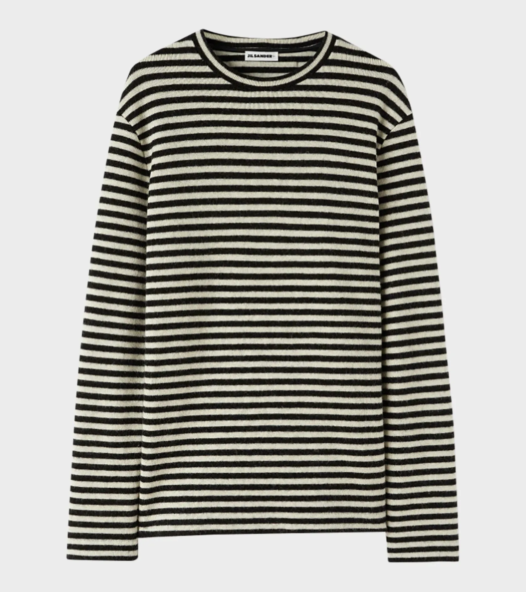 Striped Boiled Wool Knit Off-white/Black sold by Dr. Adams