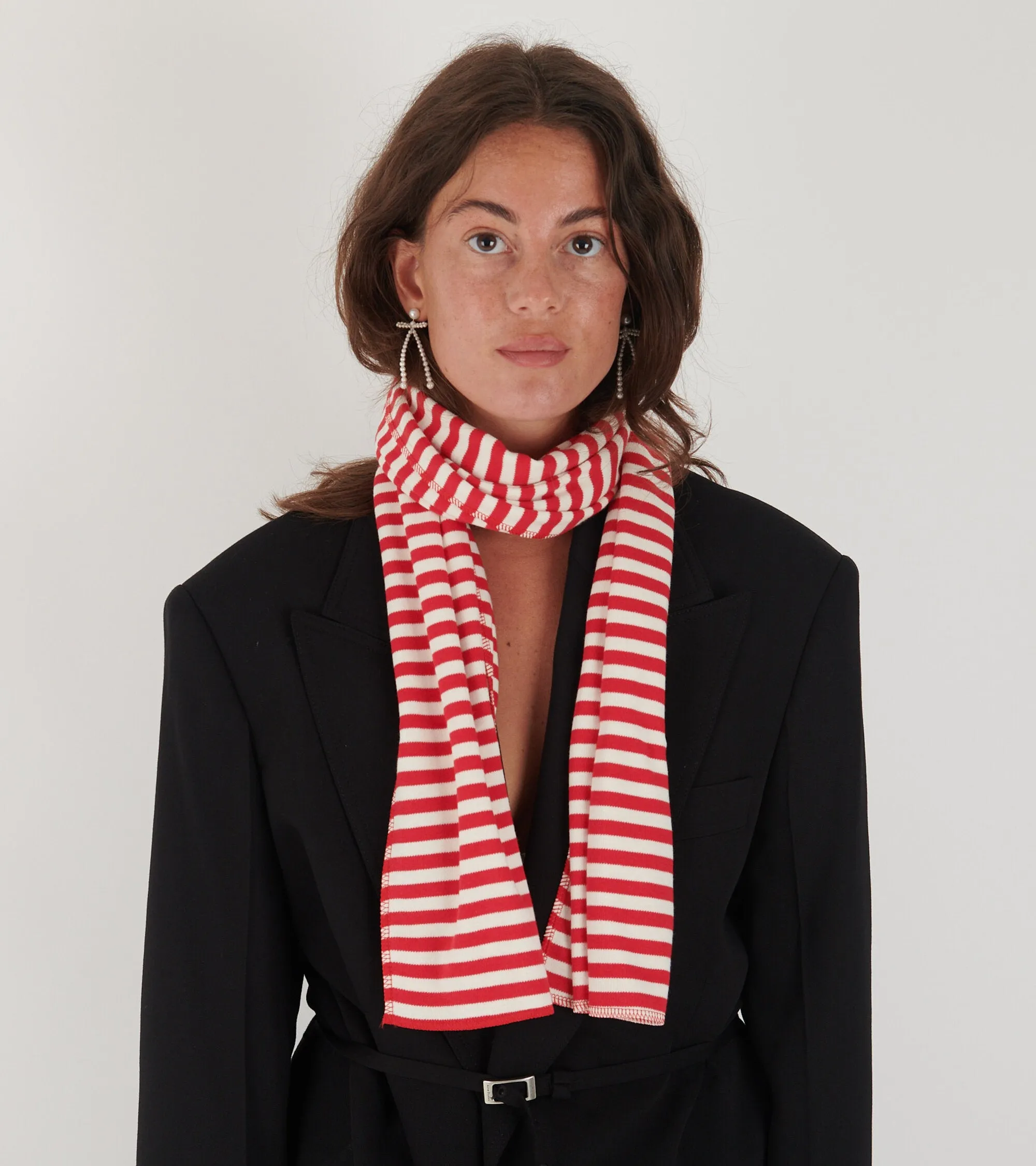 Scarf Interlock Red/Ecru sold by Dr. Adams product image thumbnail 2