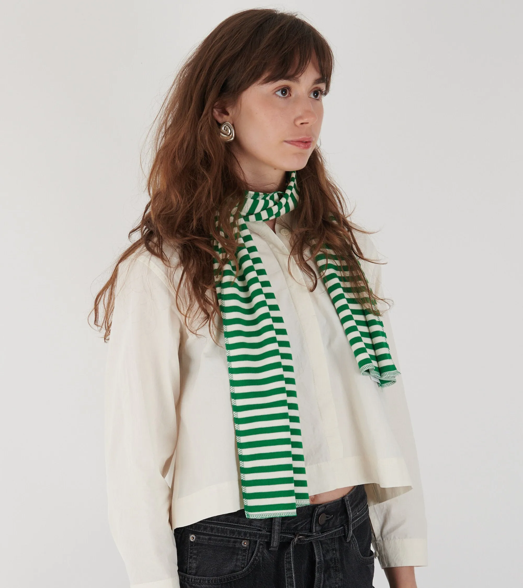 Scarf Interlock Green/Ecru sold by Dr. Adams product image thumbnail 2