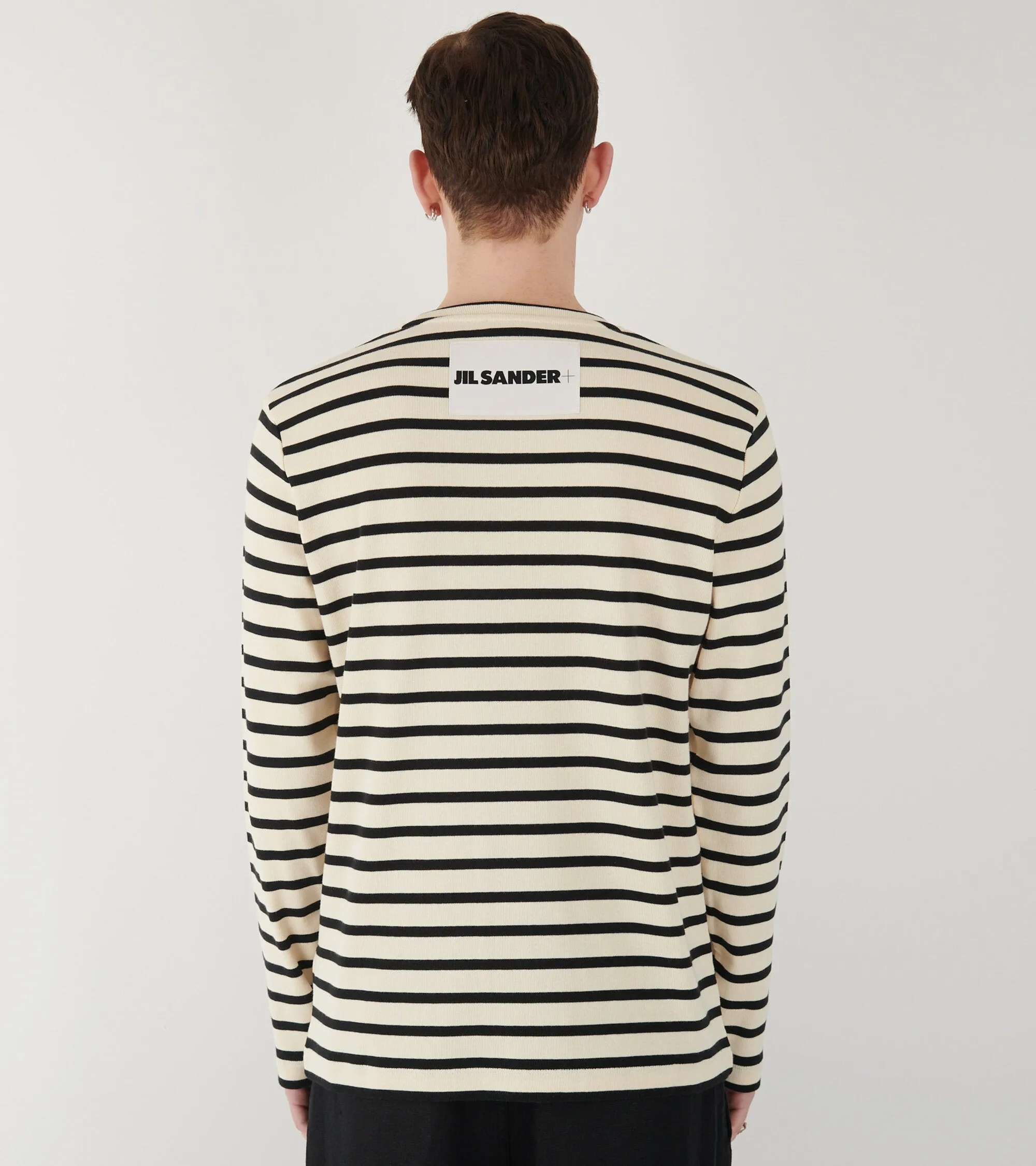 Striped L/S Crew Neck T-shirt Off-white/Black sold by Dr. Adams product image thumbnail 2