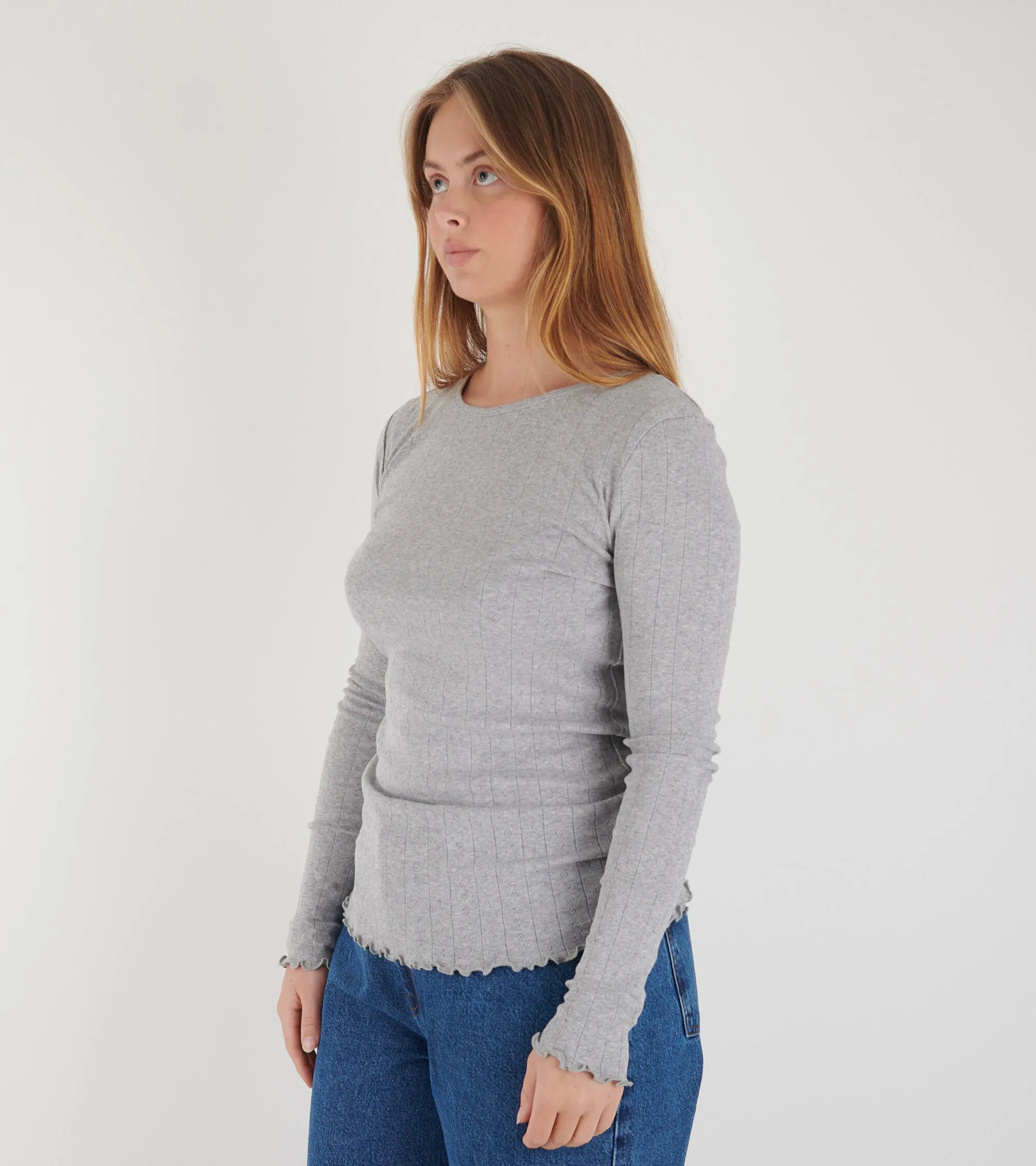 Edie Blouse Grey Melange sold by Dr. Adams product image thumbnail 3