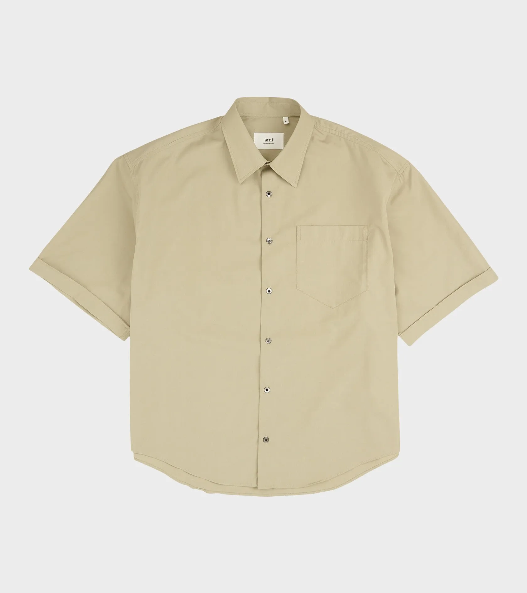 Boxy S/S Shirt Khaki sold by Dr. Adams