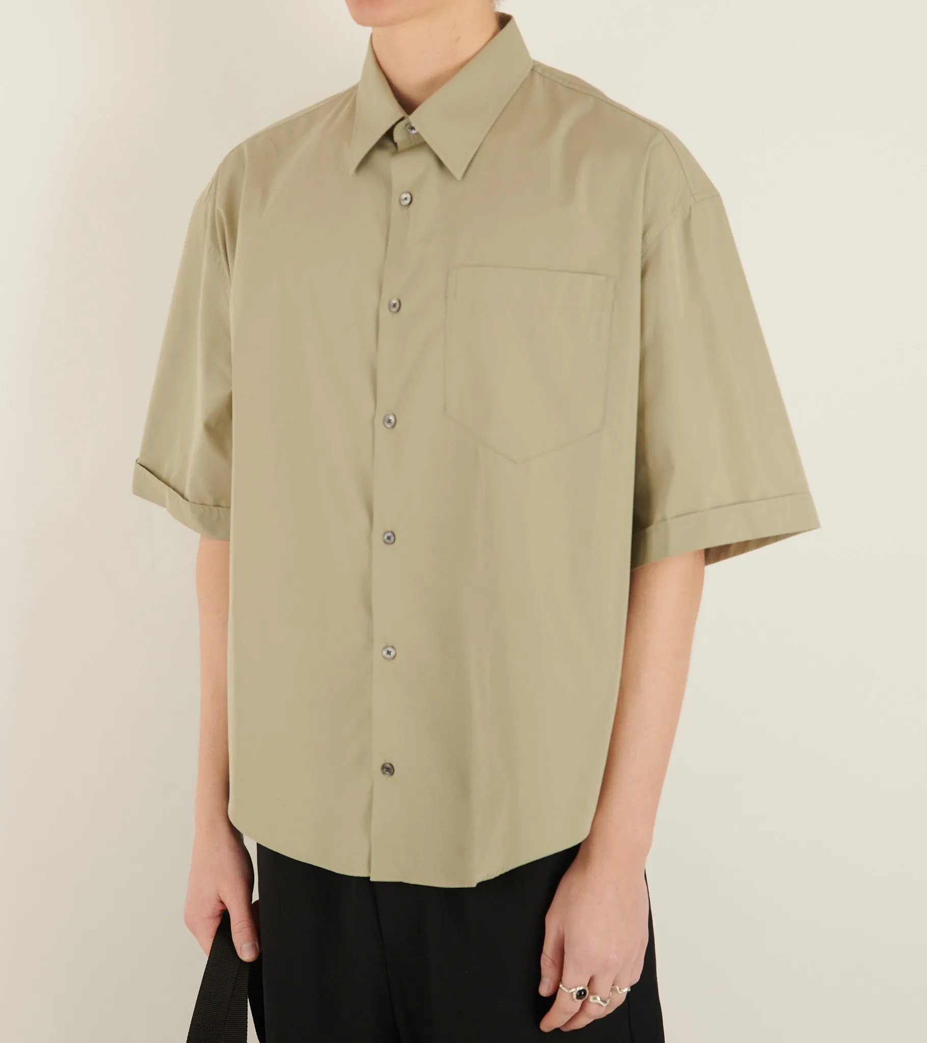 Boxy S/S Shirt Khaki sold by Dr. Adams product image thumbnail 3