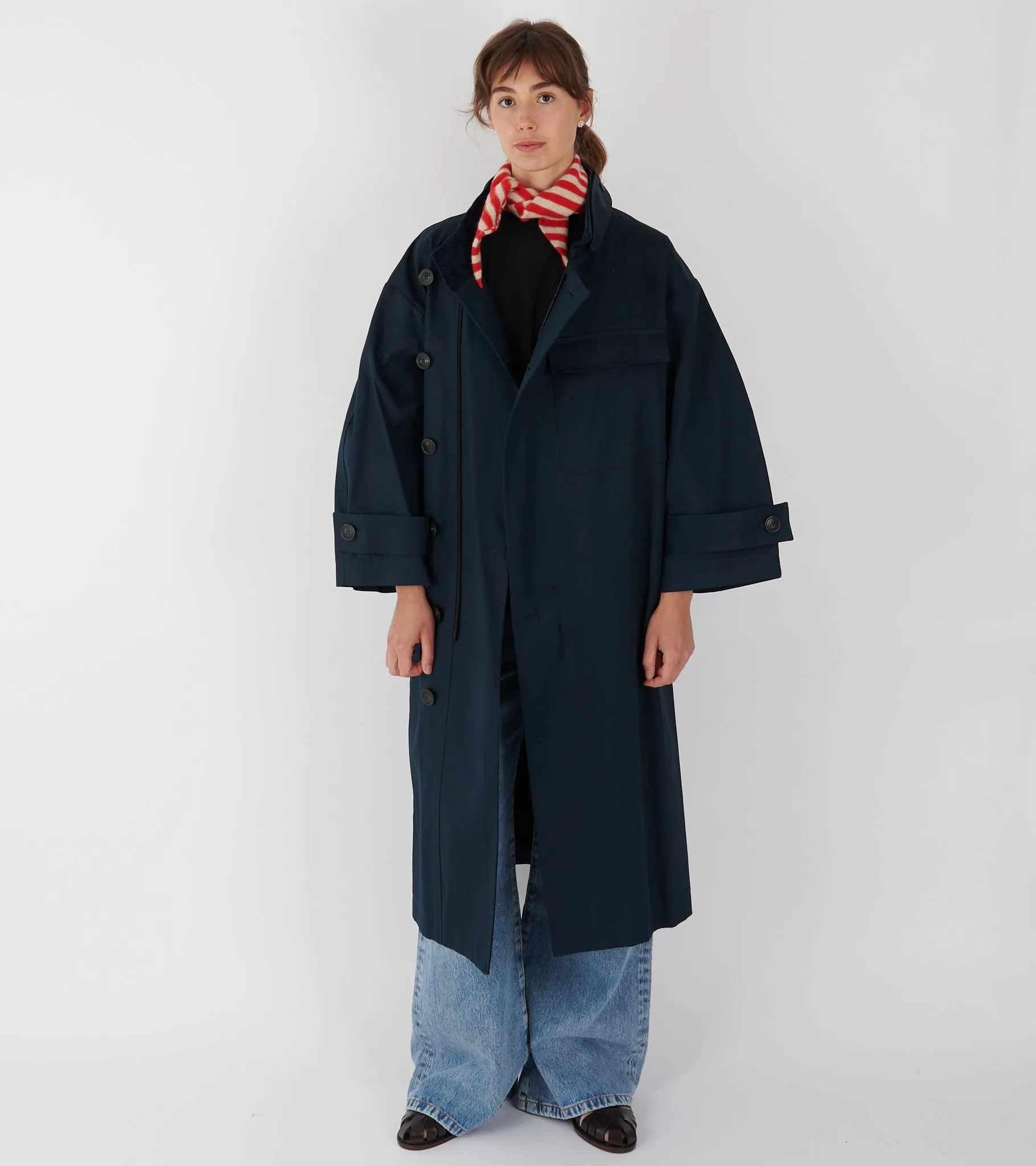 Water Resistant Coat Navy sold by Dr. Adams product image thumbnail 2