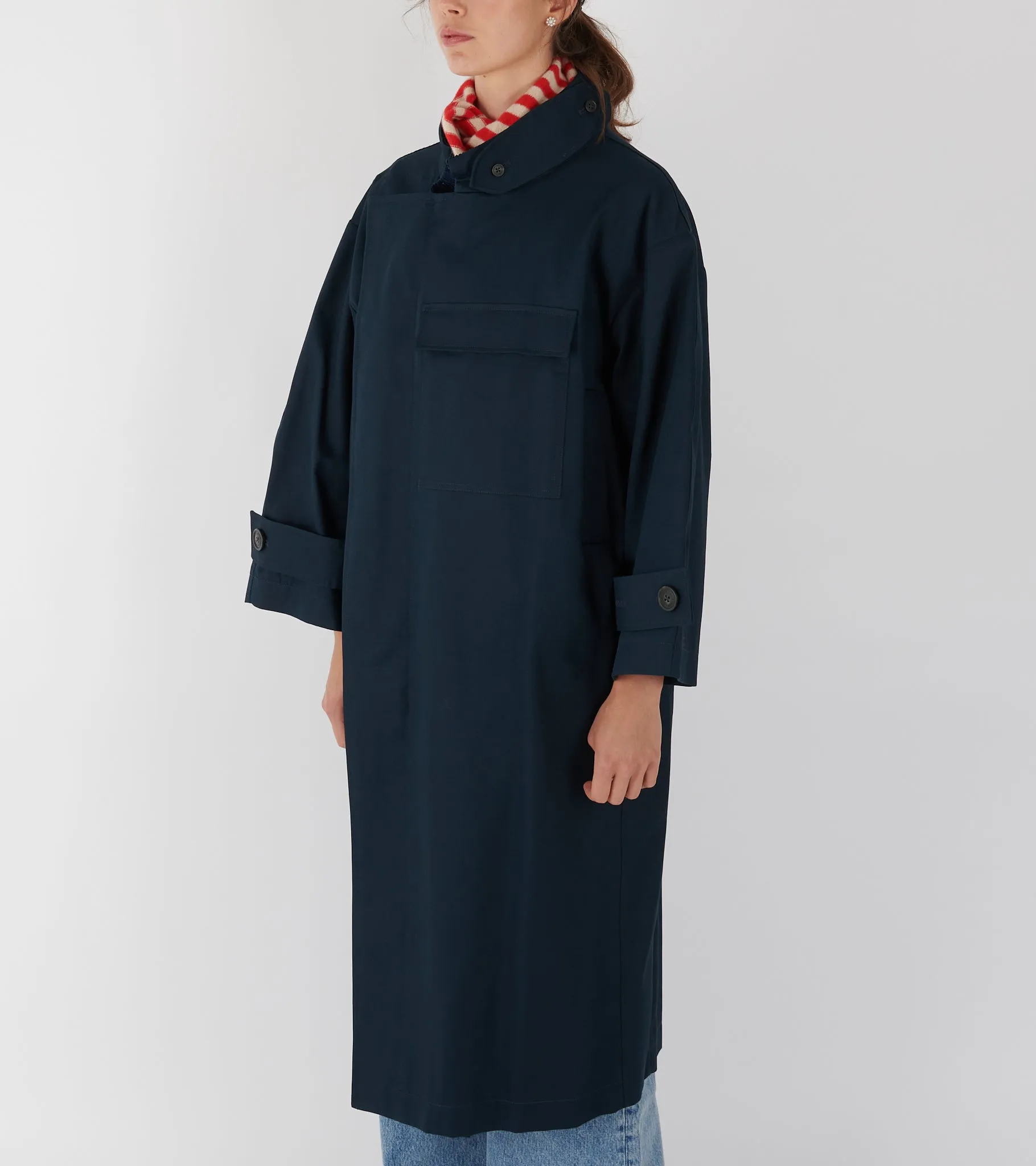 Water Resistant Coat Navy sold by Dr. Adams product image thumbnail 3