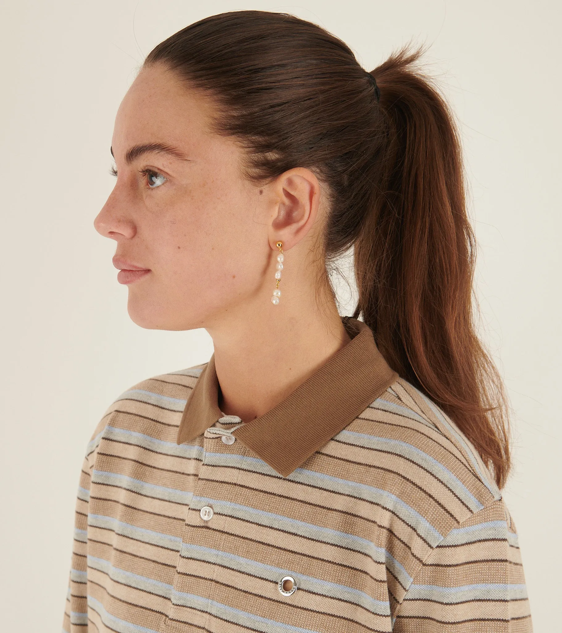 Pearly Drop Earring White sold by Dr. Adams product image thumbnail 2