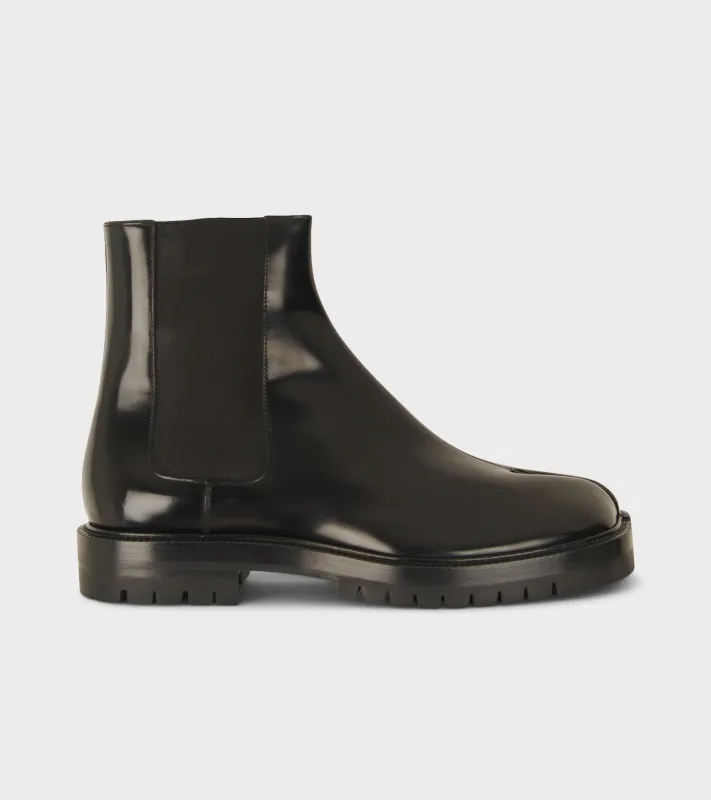 Tabi Country Leather Chelsea Boots Black sold by Dr. Adams