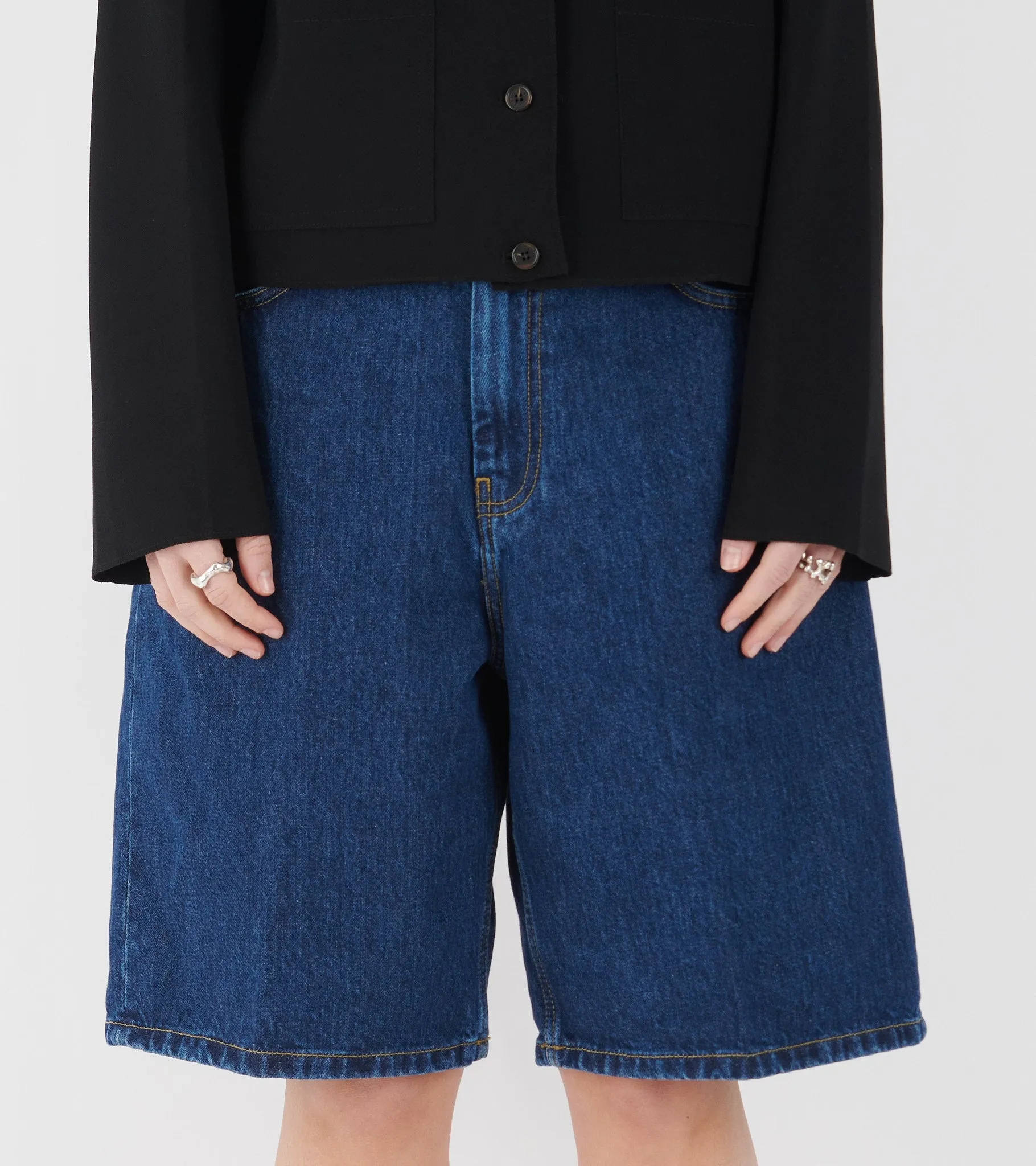 W Brandon Shorts Stone Washed Blue sold by Dr. Adams product image thumbnail 3