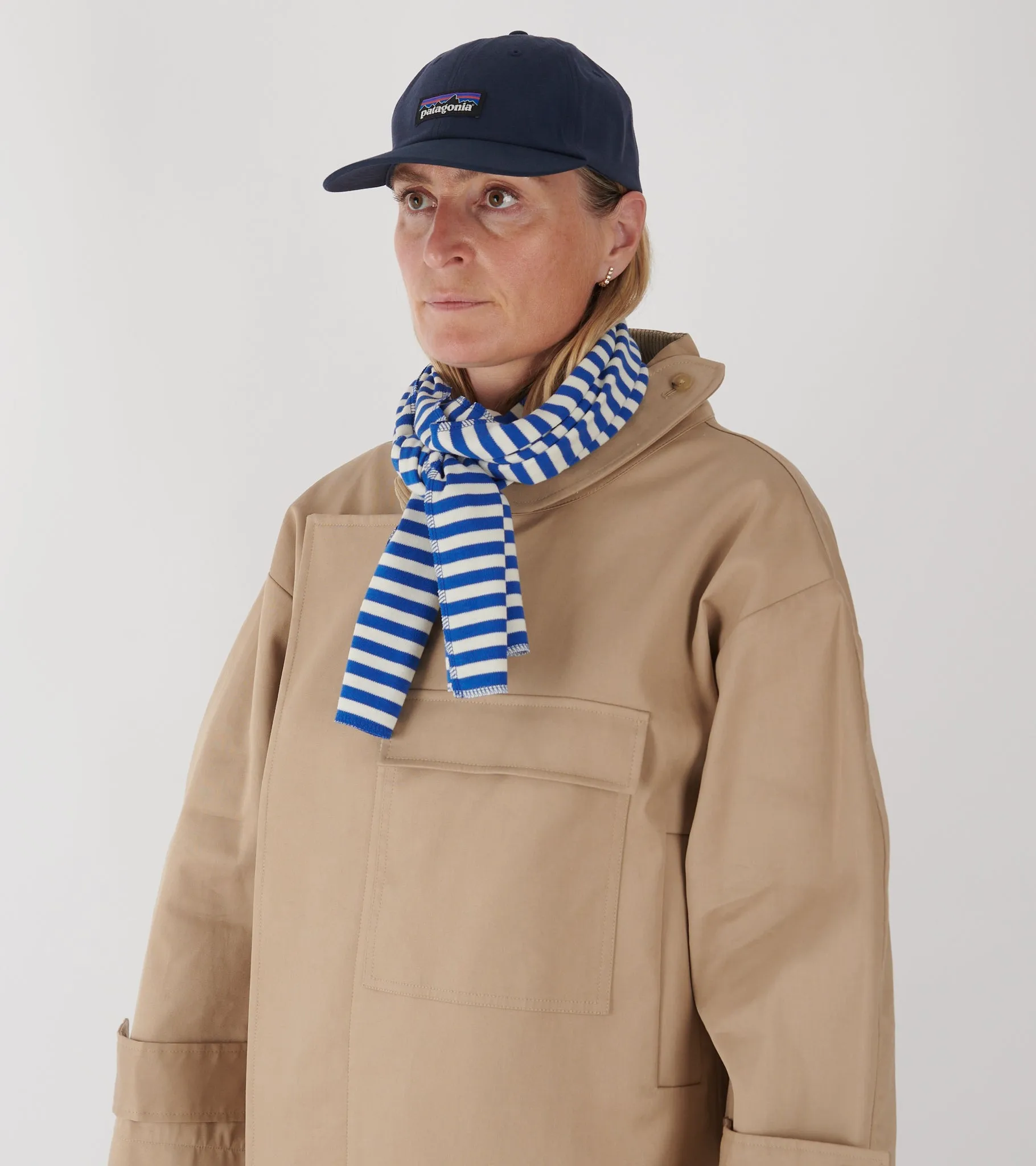 Scarf Interlock Cobalt Blue/Ecru sold by Dr. Adams product image thumbnail 2