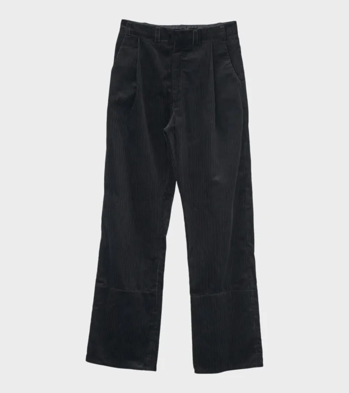Corduroy Box Trousers Black sold by Dr. Adams