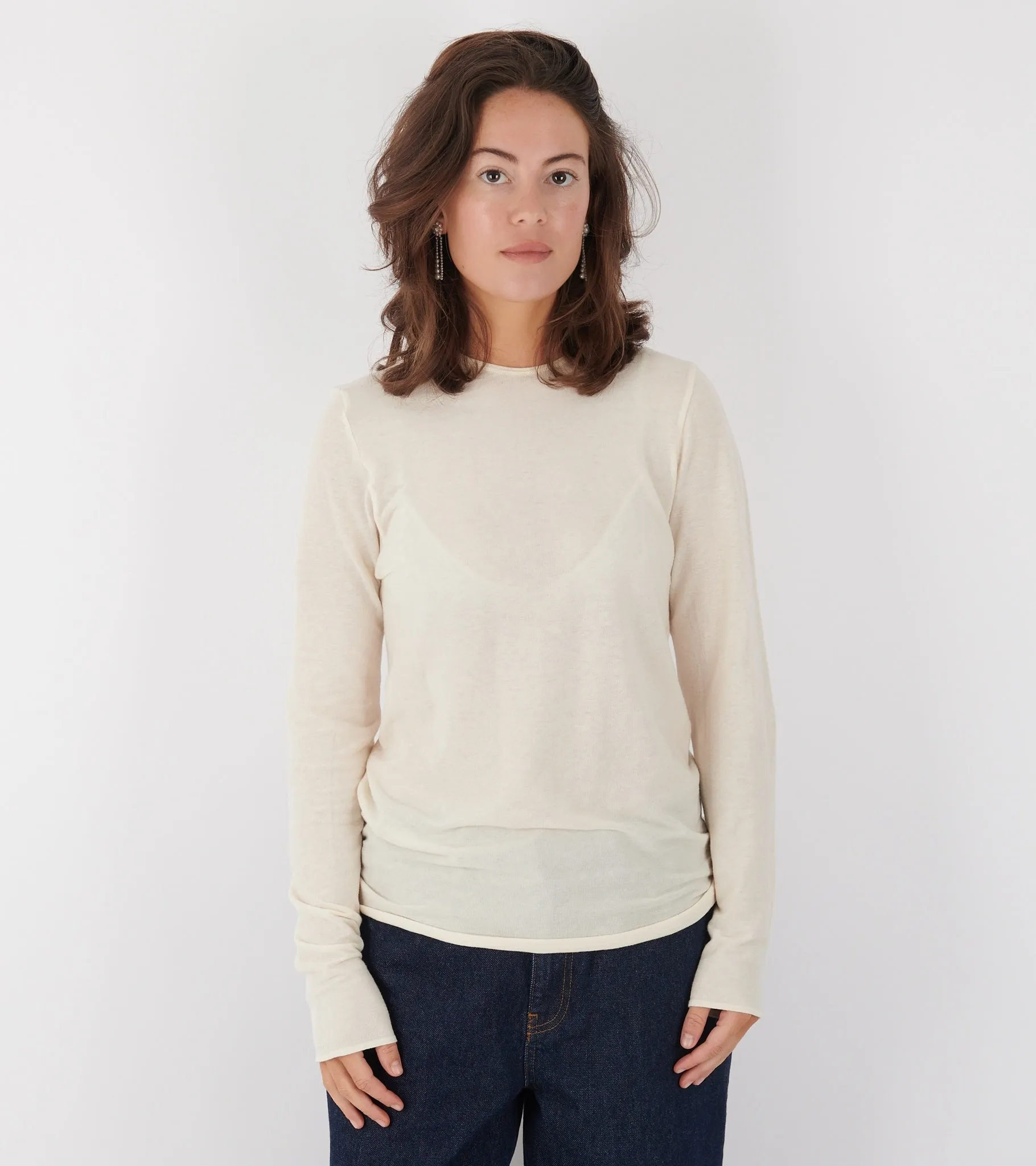 Gentle Long Sleeve Pure Ecru sold by Dr. Adams product image thumbnail 2