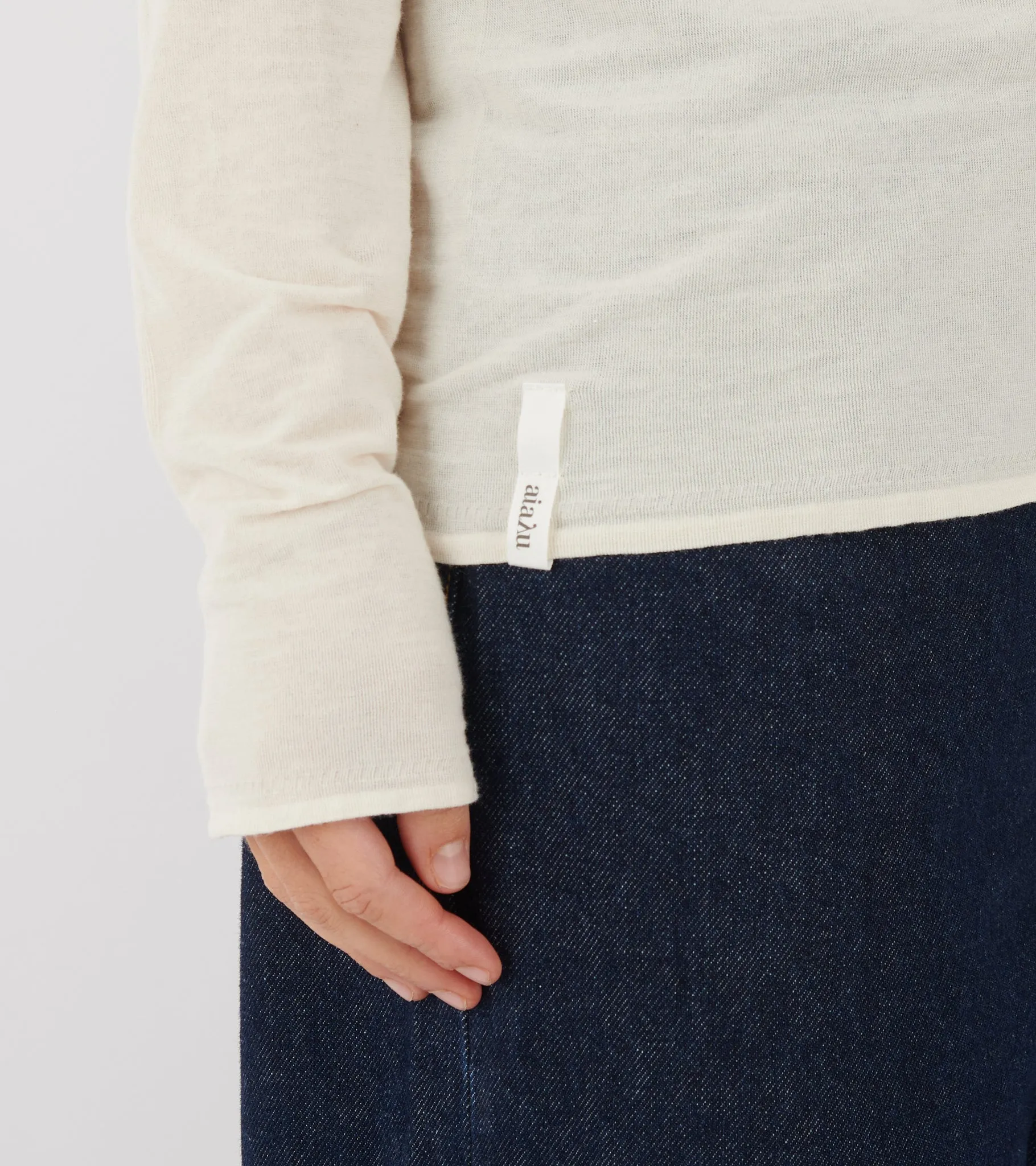 Gentle Long Sleeve Pure Ecru sold by Dr. Adams product image thumbnail 4