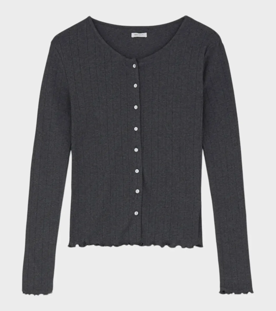 Edie Cardigan Dark Grey Melange sold by Dr. Adams