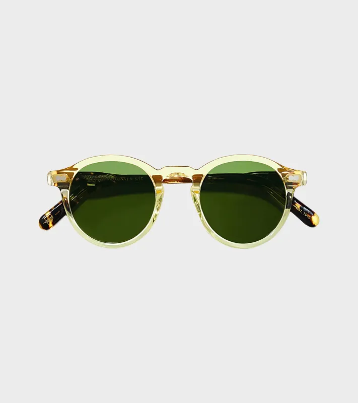Miltzen Sun 49 Citron Tortoise Calibar Green made by MOSCOT